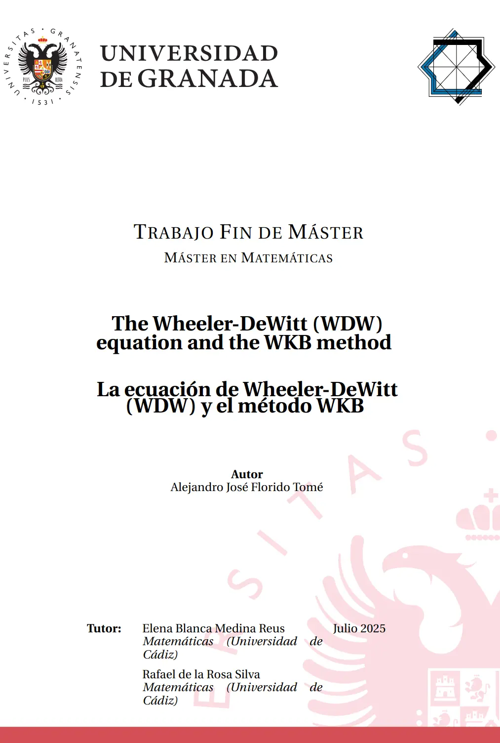Portada de Wheeler-DeWitt Equation & WKB in Quantum Cosmology